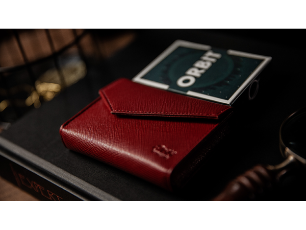 Luxury Leather Playing Card Carrier (Red) by TCC
