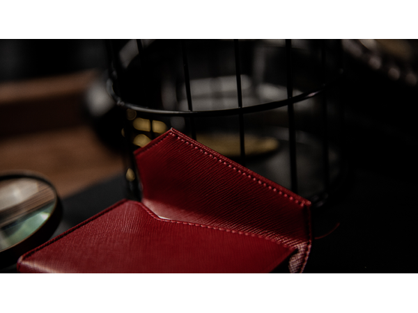 Luxury Leather Playing Card Carrier (Red) by TCC