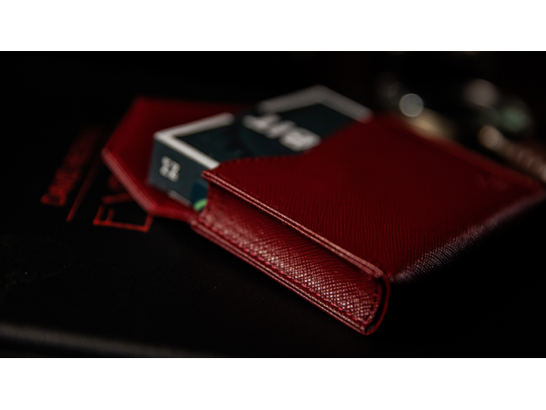 Luxury Leather Playing Card Carrier (Red) by TCC