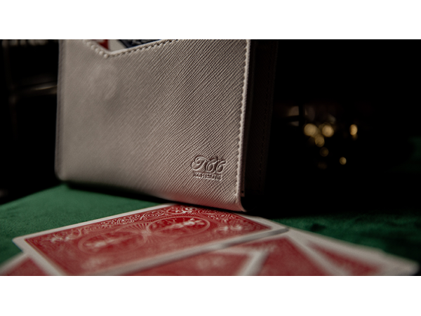 Luxury Leather Playing Card Carrier (White) by TCC