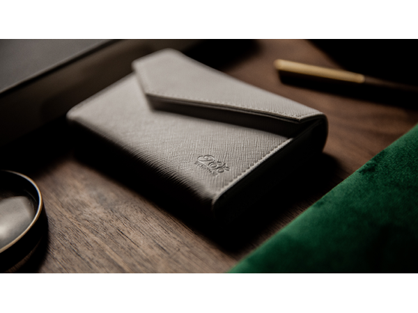 Luxury Leather Playing Card Carrier (White) by TCC