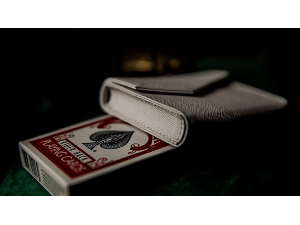 Luxury Leather Playing Card Carrier (White) by TCC
