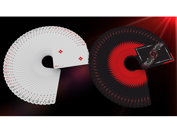 Falcon Razor Throwing Cards (Foil) by Rick Smith Jr. and De'vo