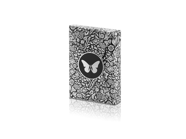 Limited Edition Butterfly Playing Cards Marked (Black and Silver) by Ondrej Psenicka