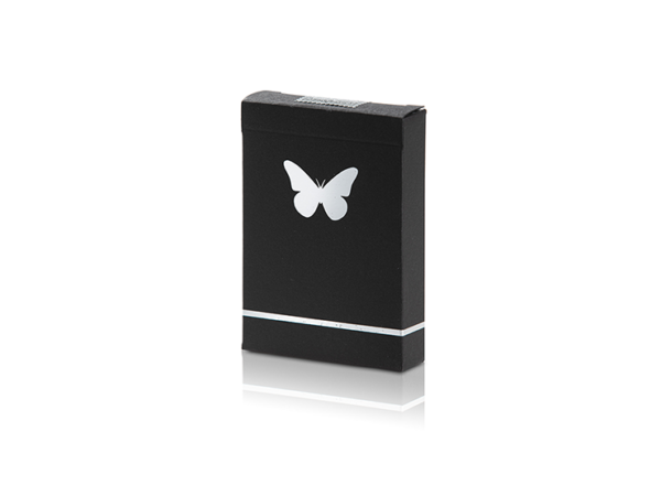 Limited Edition Butterfly Playing Cards Marked (Black and Silver) by Ondrej Psenicka
