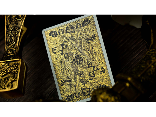 King Arthur Golden Knight (Foiled Edition) Playing Cards by Riffle Shuffle