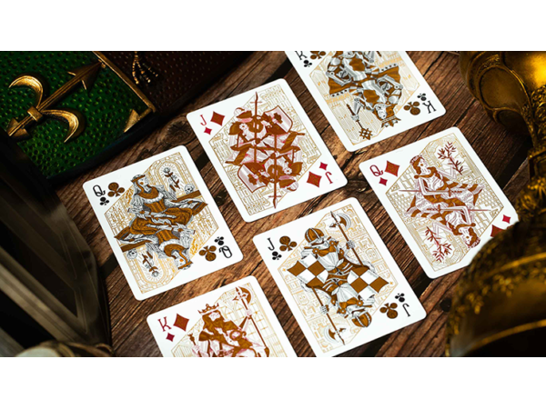 King Arthur Golden Knight (Foiled Edition) Playing Cards by Riffle Shuffle