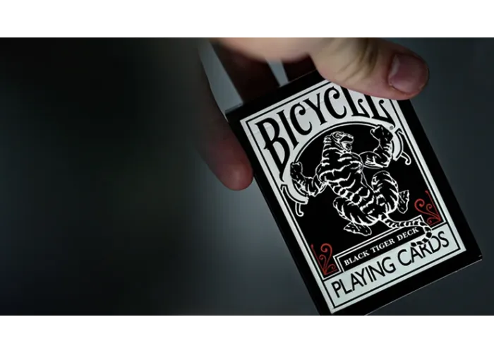 Bicycle Black Tiger Red Playing Cards