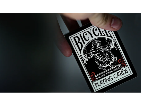 Bicycle Black Tiger Red Playing Cards
