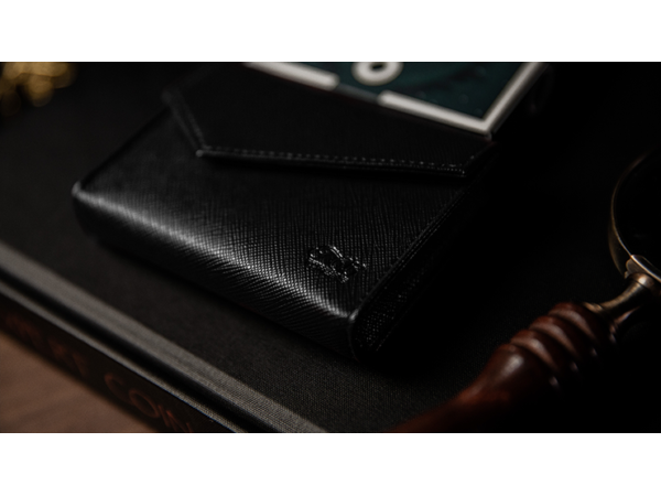 Luxury Leather Playing Card Carrier (Black) by TCC