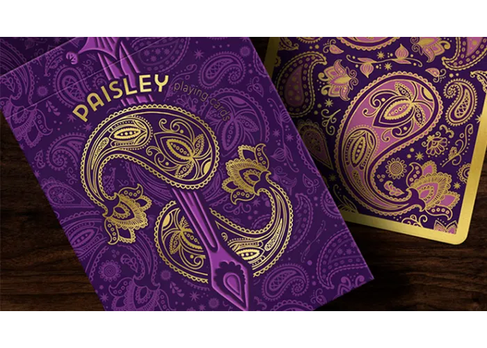 Collector's Paisley Royals Purple (Numbered Seals)  Playing Cards by Dutch Card House Company