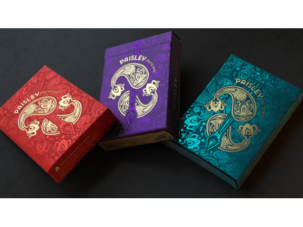 Collector's Paisley Royals Purple (Numbered Seals)  Playing Cards by Dutch Card House Company