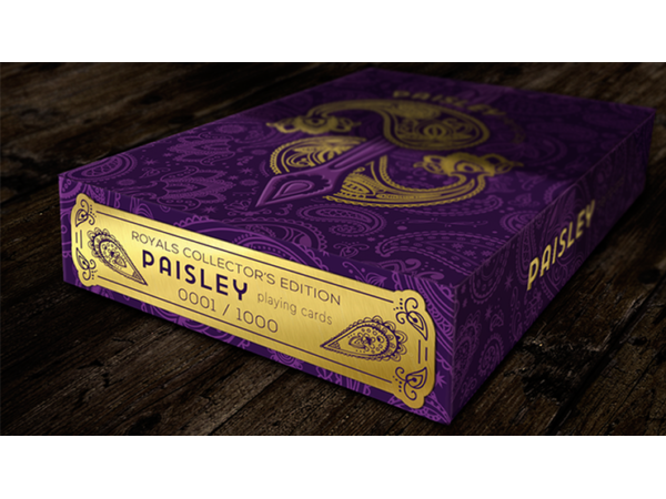 Collector's Paisley Royals Purple (Numbered Seals)  Playing Cards by Dutch Card House Company