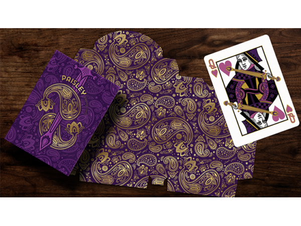 Collector's Paisley Royals Purple (Numbered Seals)  Playing Cards by Dutch Card House Company