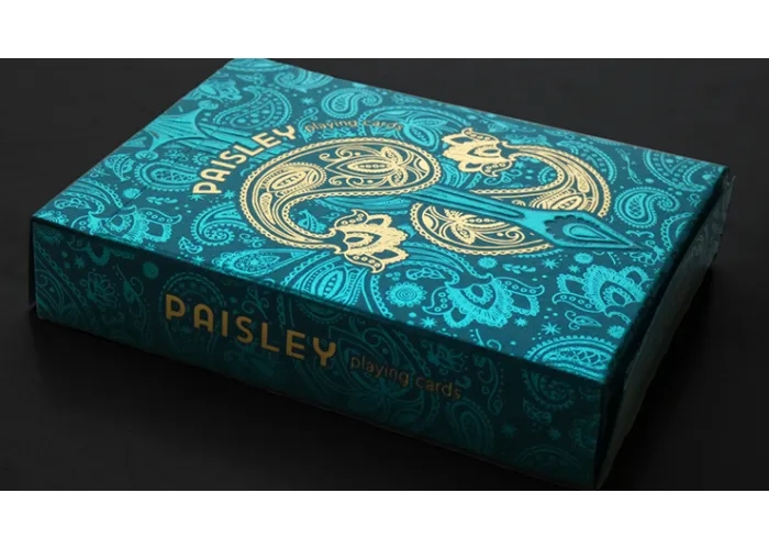 Paisley Royals (Teal) Playing Cards by Dutch Card House Company