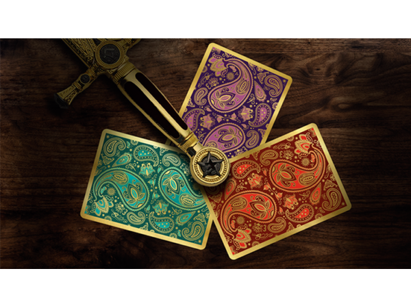Paisley Royals (Teal) Playing Cards by Dutch Card House Company