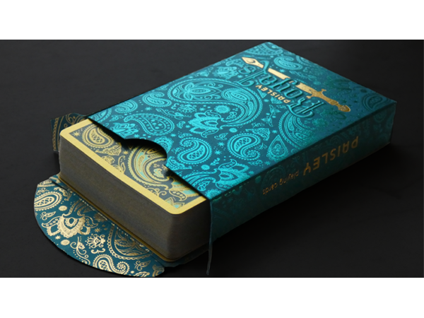 Paisley Royals (Teal) Playing Cards by Dutch Card House Company
