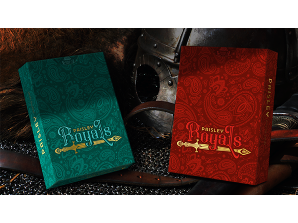 Paisley Royals (Teal) Playing Cards by Dutch Card House Company