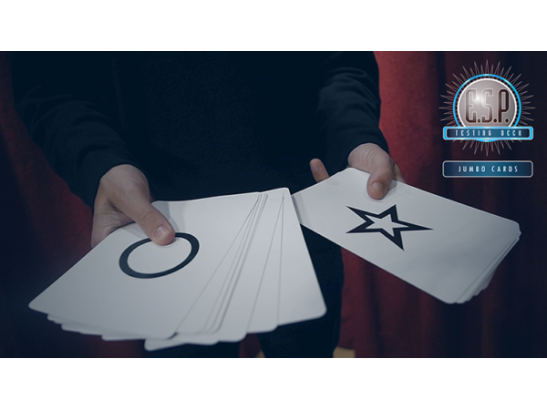 E.S.P. Jumbo Testing Cards (Gimmicks and Online Instructions) by Vernet Magic