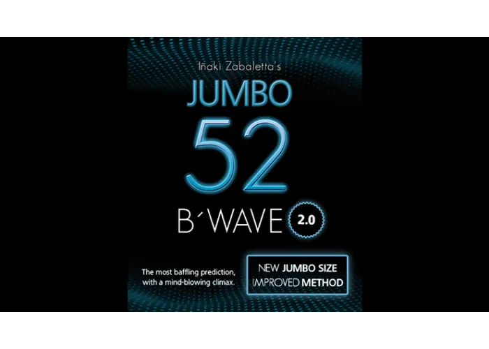 52 B Wave Jumbo 2.0 (Gimmicks and Online Instructions) by Vernet Magic
