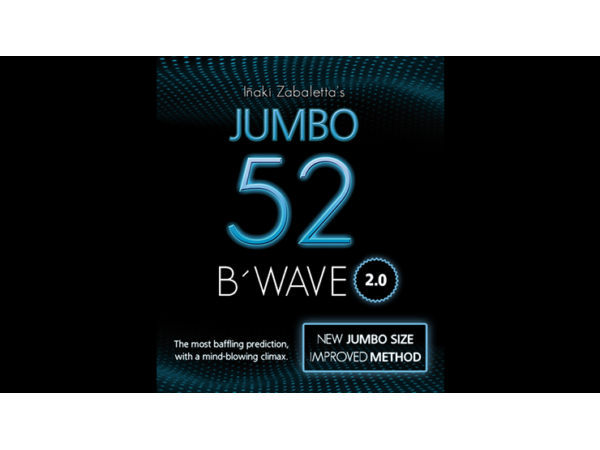 52 B Wave Jumbo 2.0 (Gimmicks and Online Instructions) by Vernet Magic