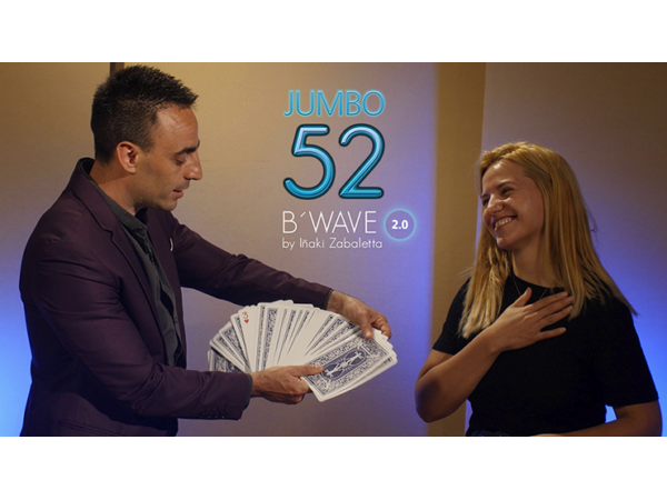 52 B Wave Jumbo 2.0 (Gimmicks and Online Instructions) by Vernet Magic