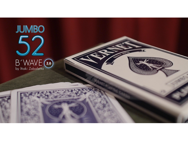 52 B Wave Jumbo 2.0 (Gimmicks and Online Instructions) by Vernet Magic
