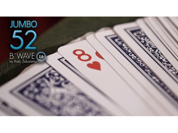 52 B Wave Jumbo 2.0 (Gimmicks and Online Instructions) by Vernet Magic