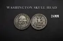 WASHINGTON SKULL HEAD COIN by Men Zi  Magic – Bild 1