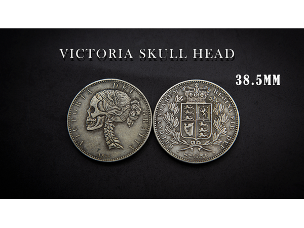 VICTORIA SKULL HEAD COIN by Men Zi  Magic