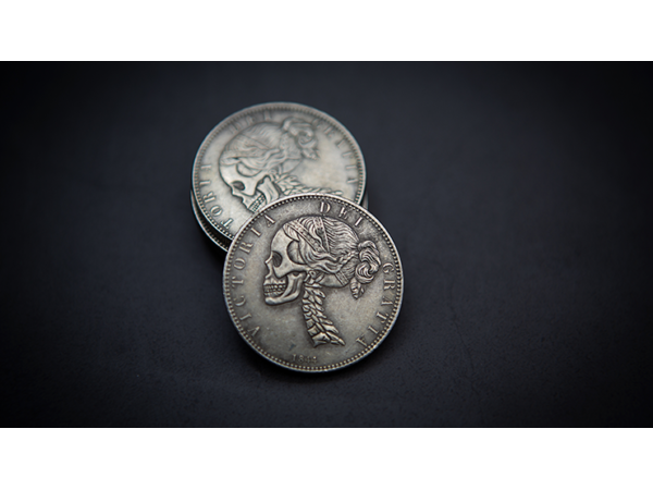 VICTORIA SKULL HEAD COIN by Men Zi  Magic