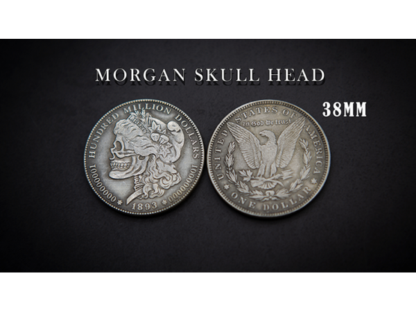 MORGAN SKULL HEAD COIN by Men Zi  Magic