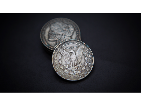 MORGAN SKULL HEAD COIN by Men Zi  Magic