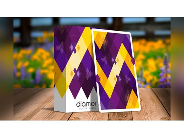 Diamon Playing Cards N° 14 Purple Star Playing Cards by Dutch Card House Company