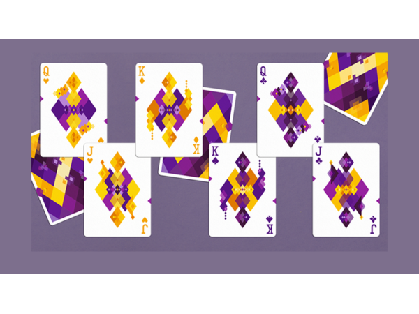Diamon Playing Cards N° 14 Purple Star Playing Cards by Dutch Card House Company