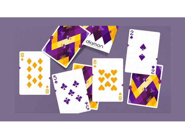 Diamon Playing Cards N° 14 Purple Star Playing Cards by Dutch Card House Company