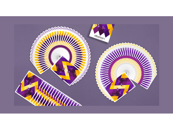 Diamon Playing Cards N° 14 Purple Star Playing Cards by Dutch Card House Company