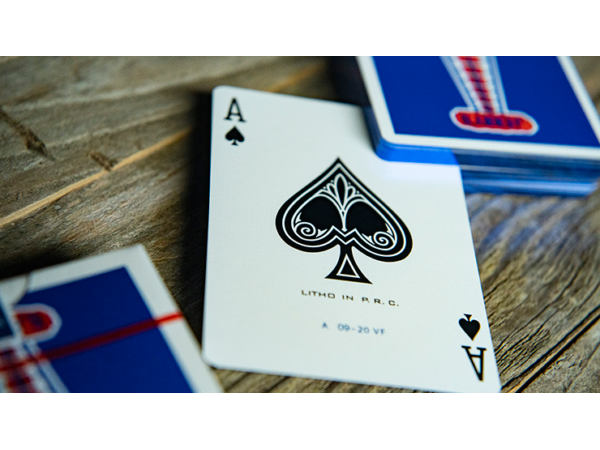 Gilded Vintage Feel Jerry's Nuggets (Blue) Playing Cards