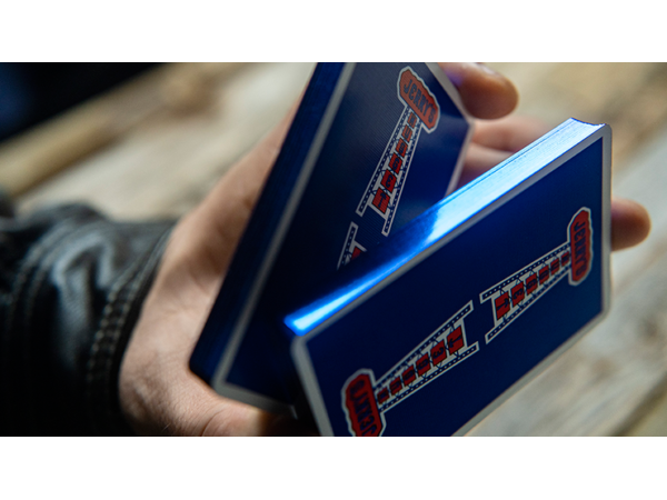 Gilded Vintage Feel Jerry's Nuggets (Blue) Playing Cards