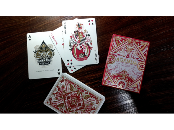 Agenda Red Premium Edition Playing Cards