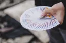Fluid Art Orange (Cardistry Edition) Playing Cards – Image 2