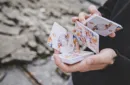 Fluid Art Orange (Cardistry Edition) Playing Cards – Image 3