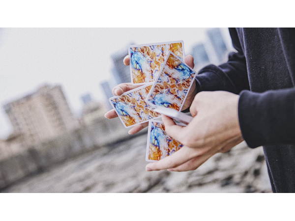 Fluid Art Orange (Standard Edition) Playing Cards