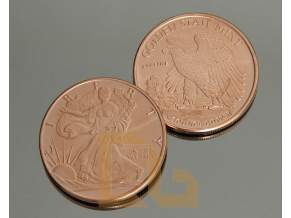 KUPFER MÜNZE - WALKING LIBERTY Eagle Adler Copper Coin