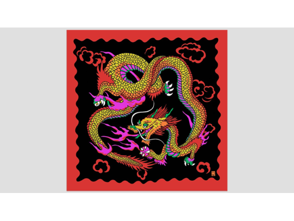 Rice Picture Silk 36" (Imperial Dragon) by Silk King Studios - Trick