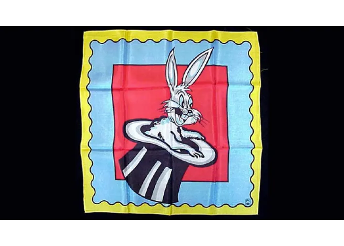 Rice Picture Silk 18" (Rabbit in Hat) by Silk King Studios - seidentuch