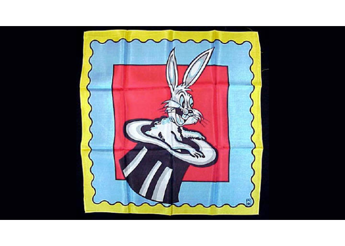 Rice Picture Silk 18" (Rabbit in Hat) by Silk King Studios - seidentuch