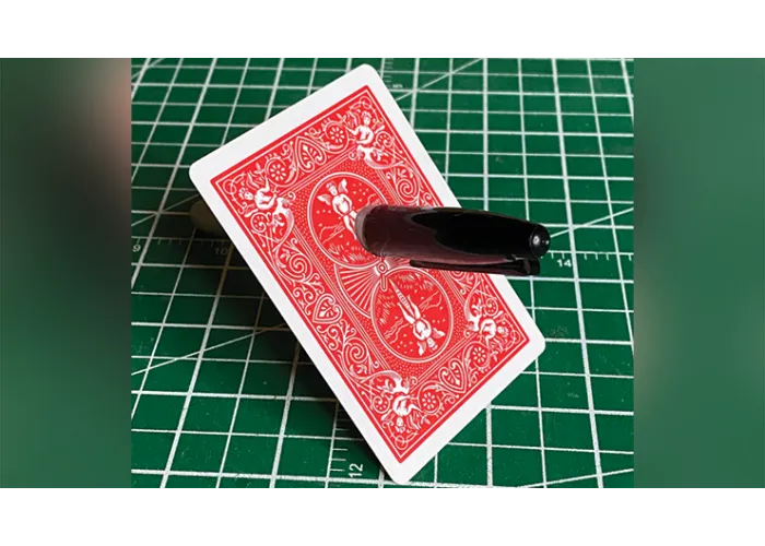 Sharpie Thru Card (Bicycle Red) by The Hanrahan Gaff Company