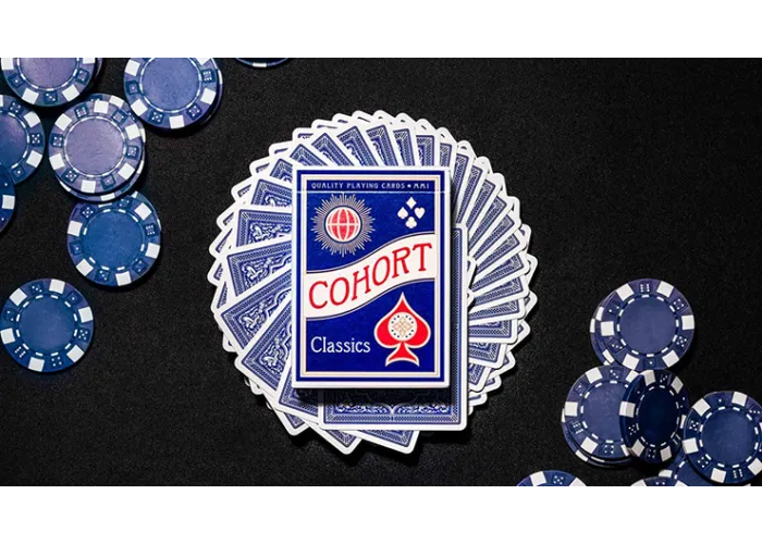 Blue Cohorts (Luxury-pressed E7) Playing Cards
