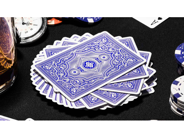 Blue Cohorts (Luxury-pressed E7) Playing Cards